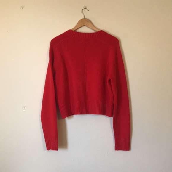 Universal Thread Crew Neck Cashmere Like Pullover Sweater Red Large - Picture 4 of 5
